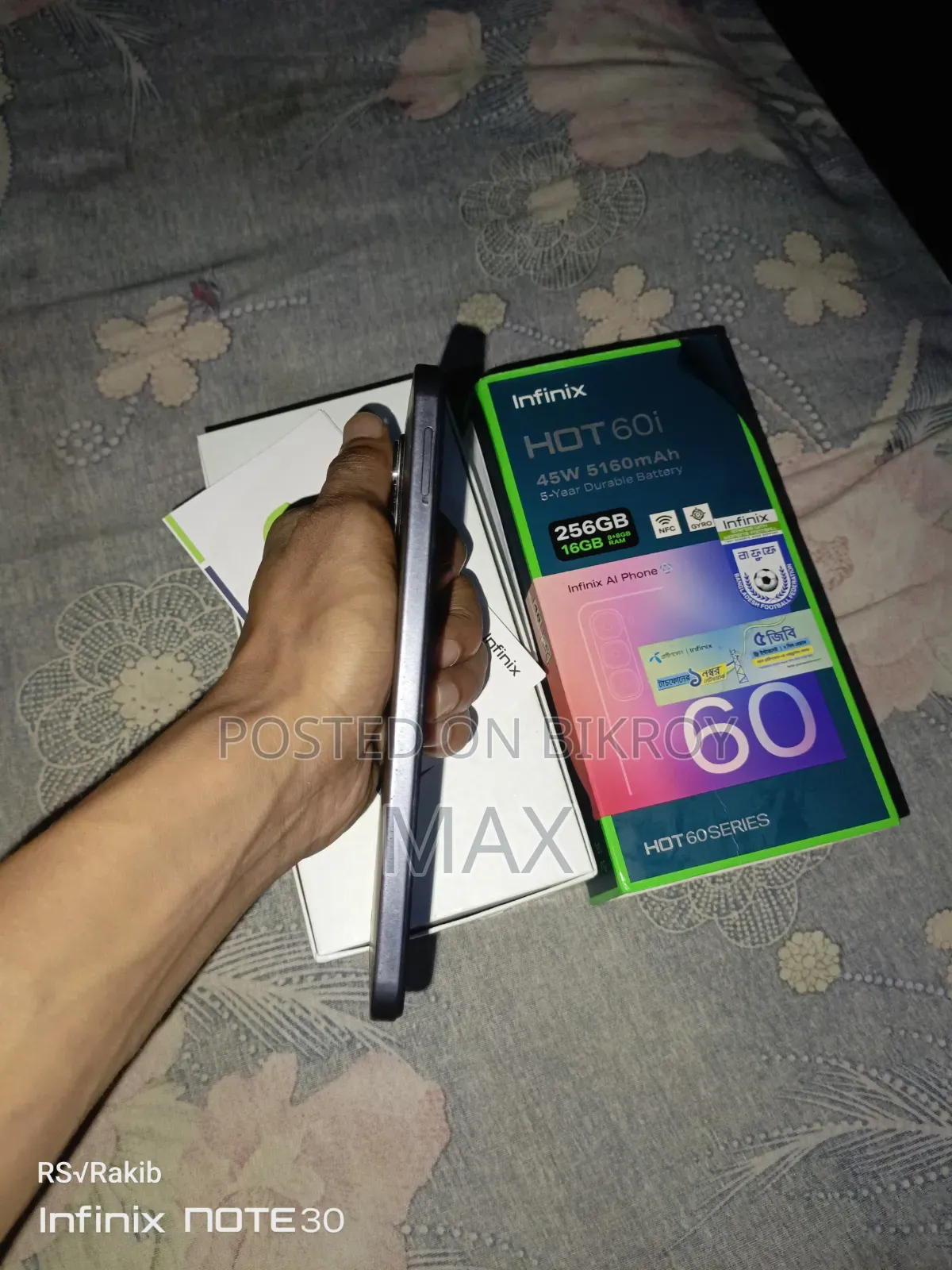 Infinix Hot 60i 256 GB Black