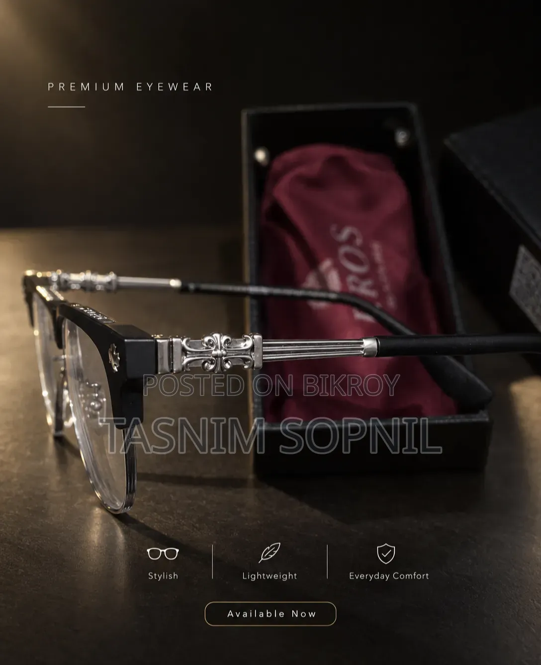 Premium Chrome Hearts Vertical Smile II Frames With Photosun Lens