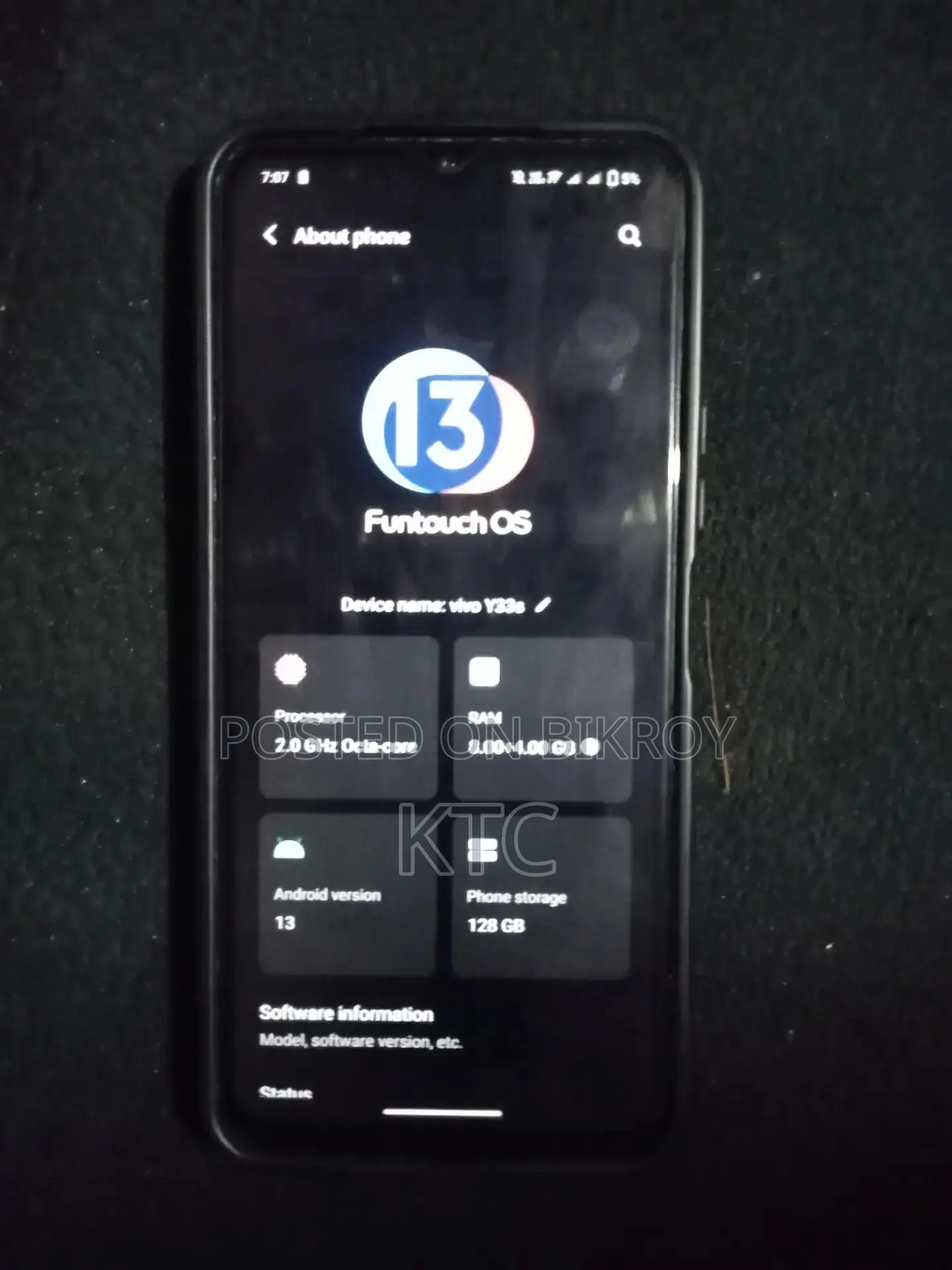 Vivo Y33s 128 GB Blue