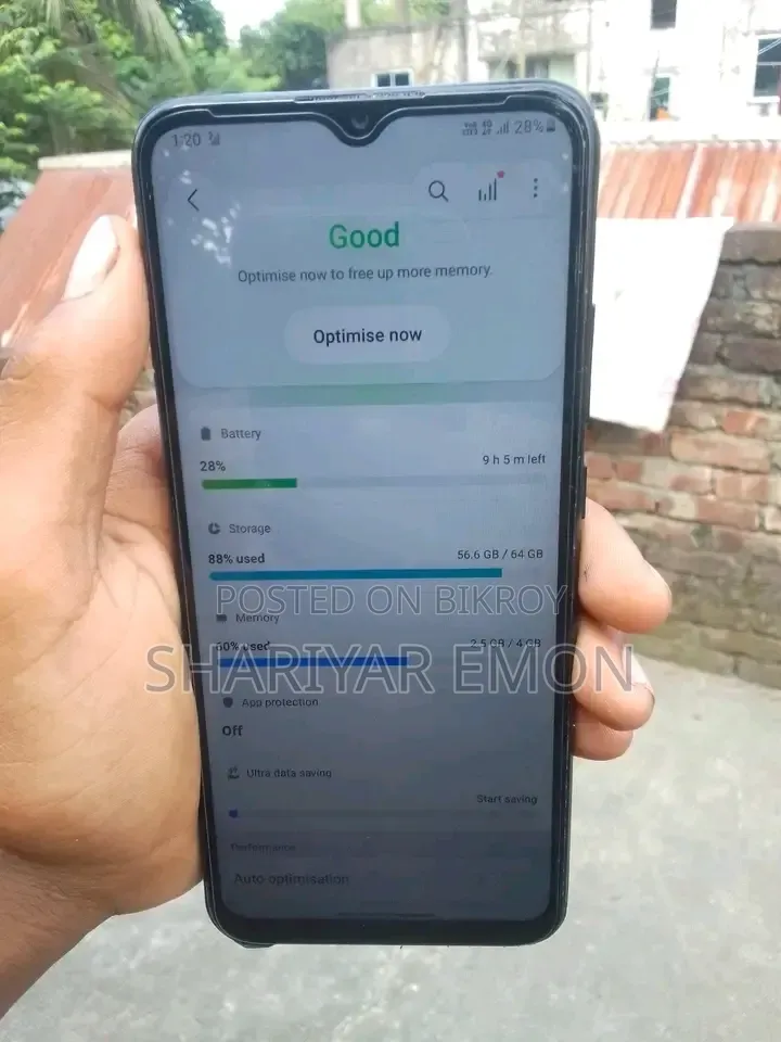 স্যামসাং গ্যালাক্সি এ০৩ ৬৪ জিবি ব্ল্যাক