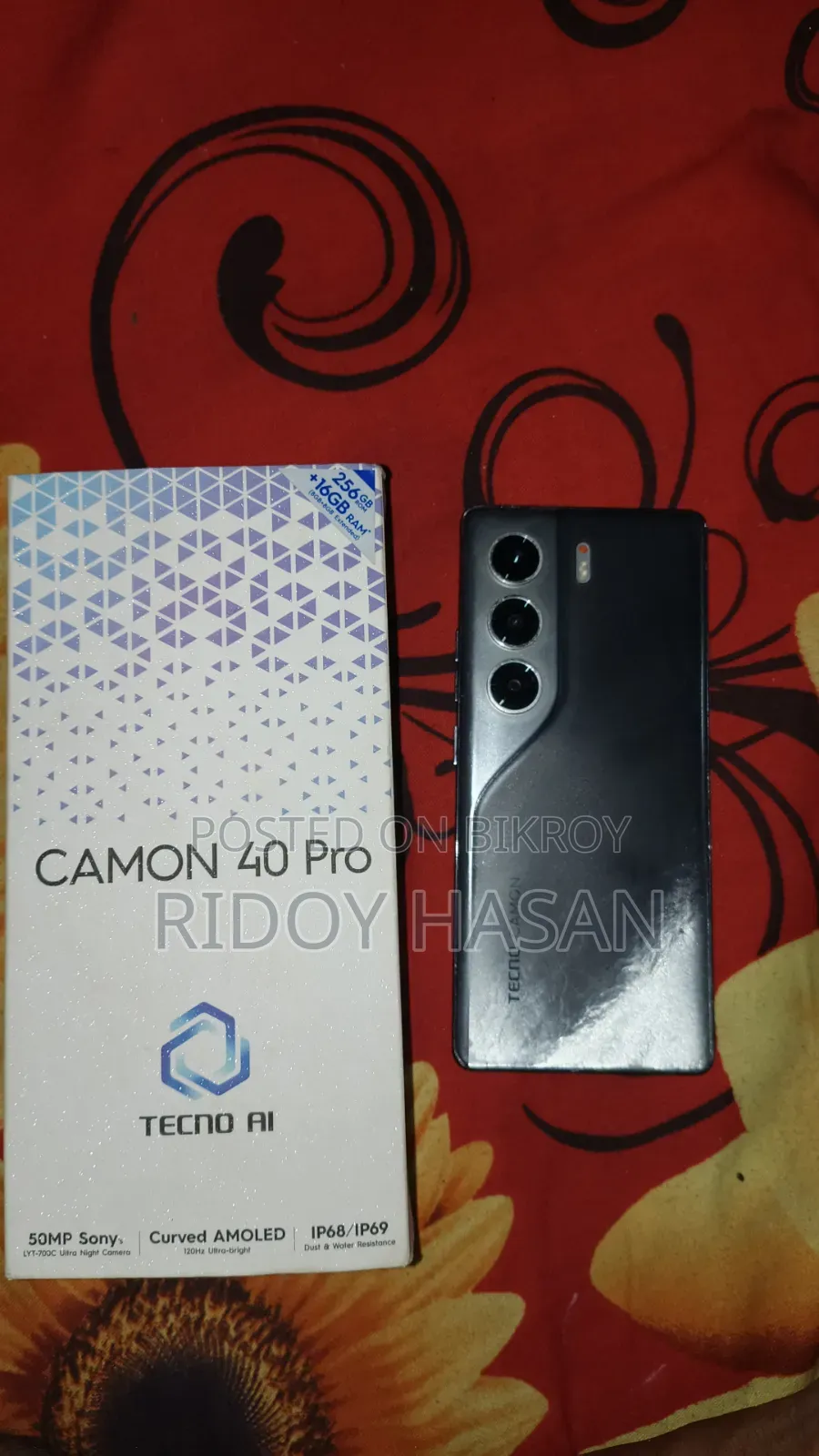 Tecno Camon 40 Pro 4G 256 GB Black
