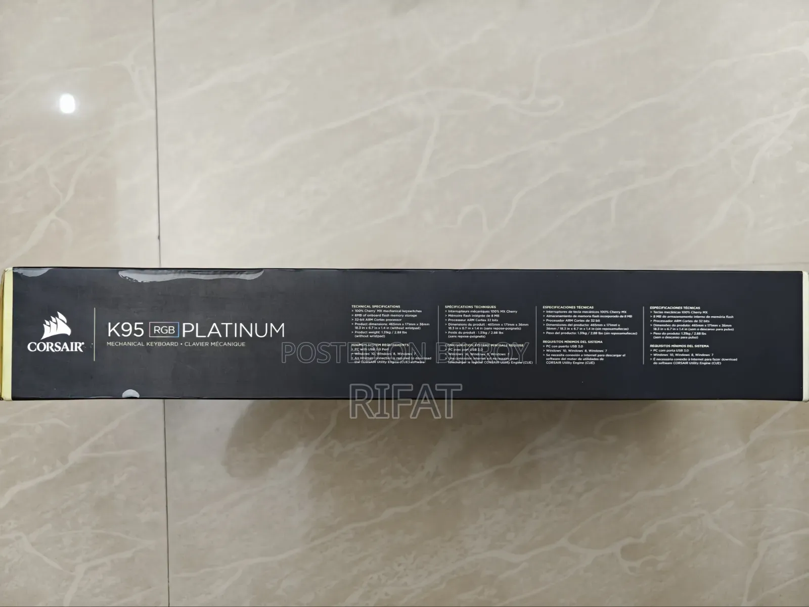 Corsair K95 RGB Platinum Mechanical Game Keyboard Cherry MX-Speed Key