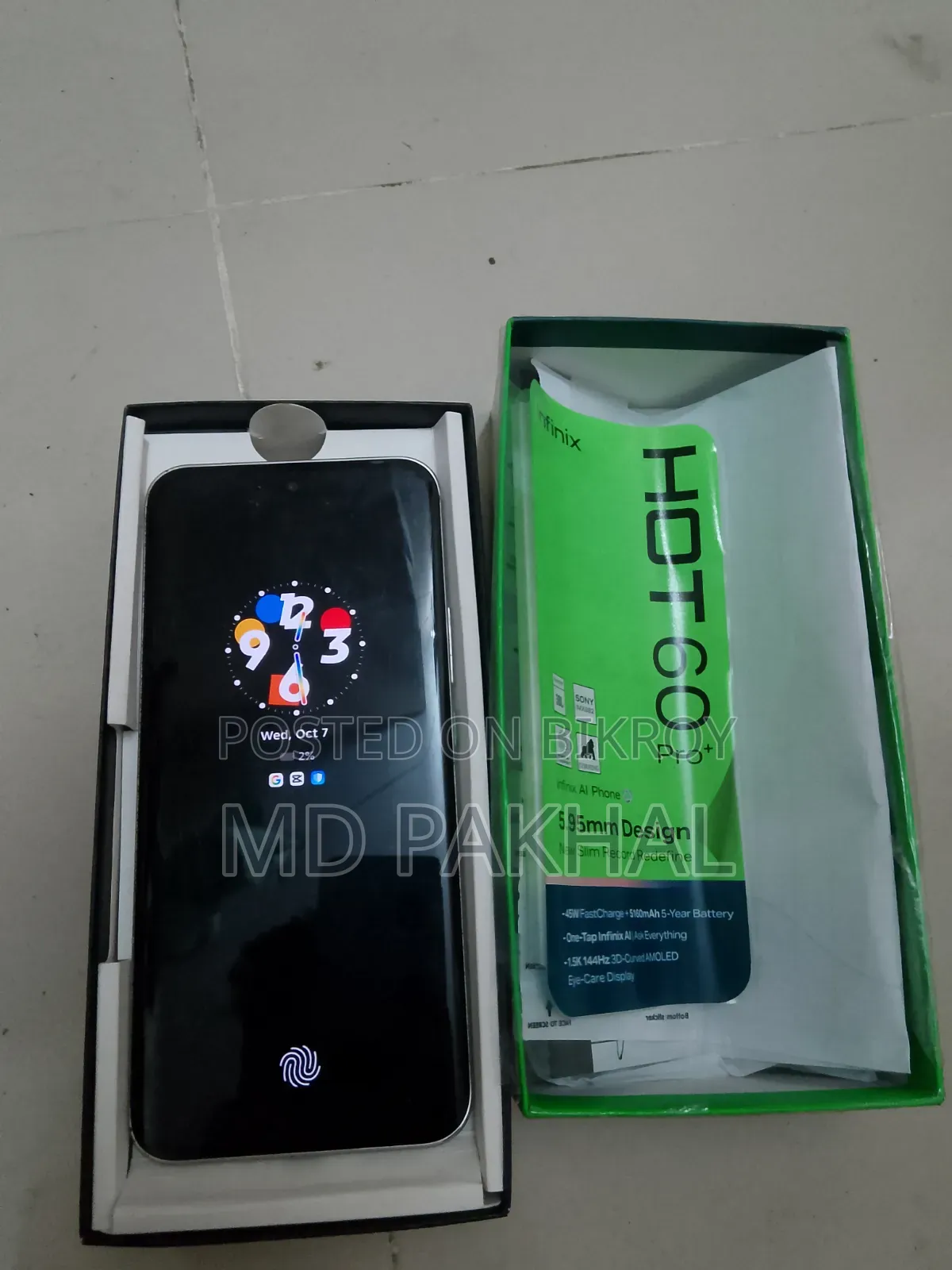 New Infinix Hot 60 Pro+ 128 GB Silver