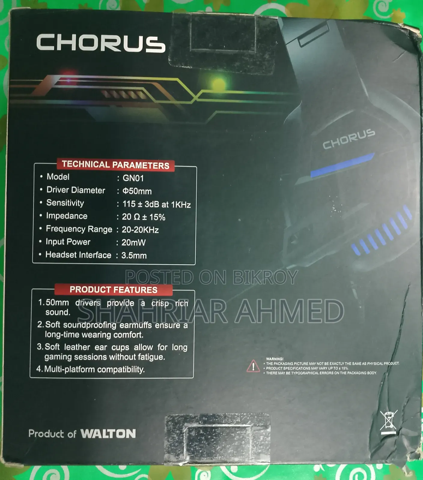 CHORUS GN01 Headphone