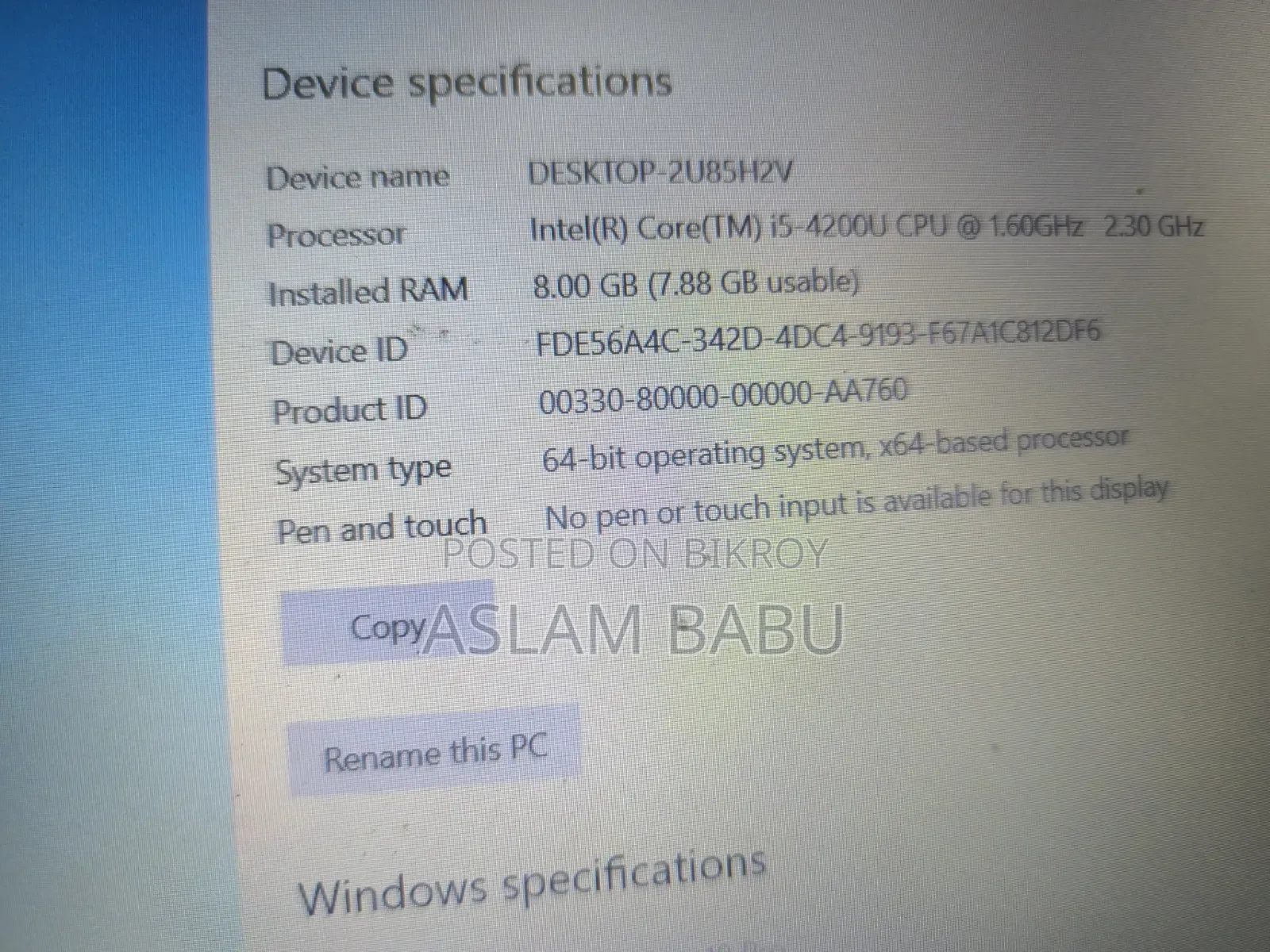 Laptop Acer Aspire E1-572 8GB Intel Core i5 SSD 128GB