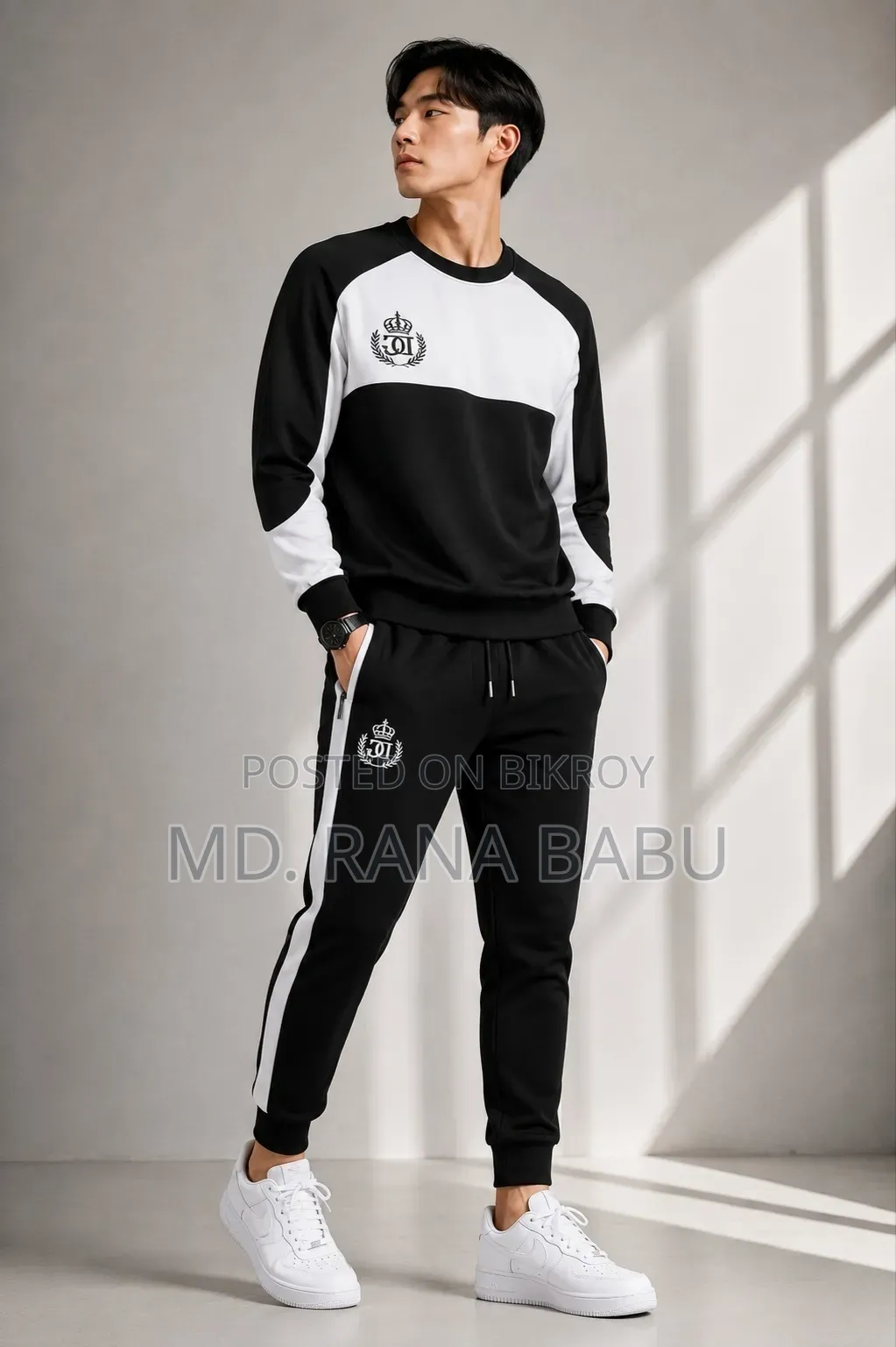 Cotton Full Sleeve T Shirt and Trouser Combo Set