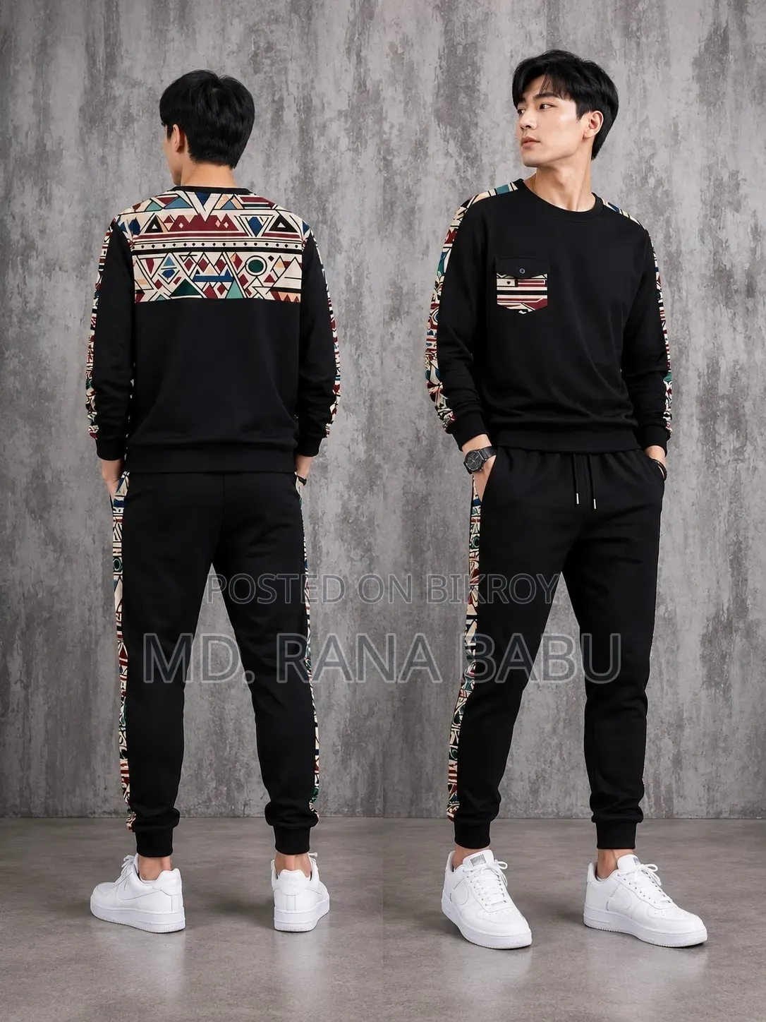 Cotton Full Sleeve T Shirt and Trouser Combo Set