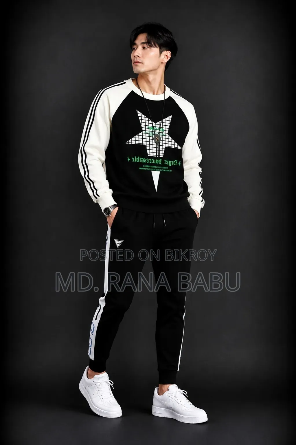 Cotton Full Sleeve T Shirt and Trouser Combo Set