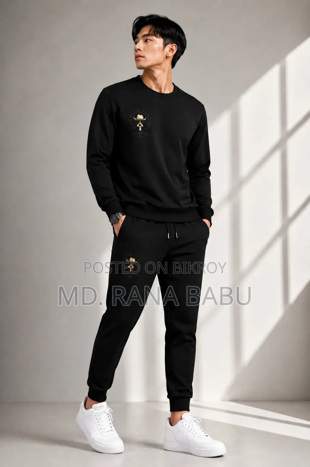Cotton Full Sleeve T Shirt and Trouser Combo Set