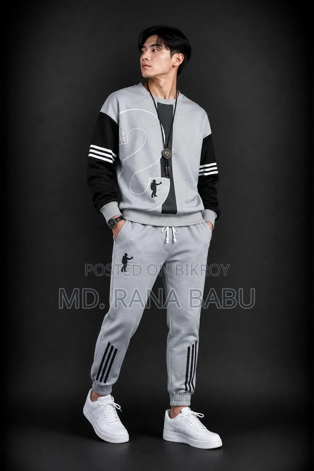 Cotton Full Sleeve T Shirt and Trouser Combo Set