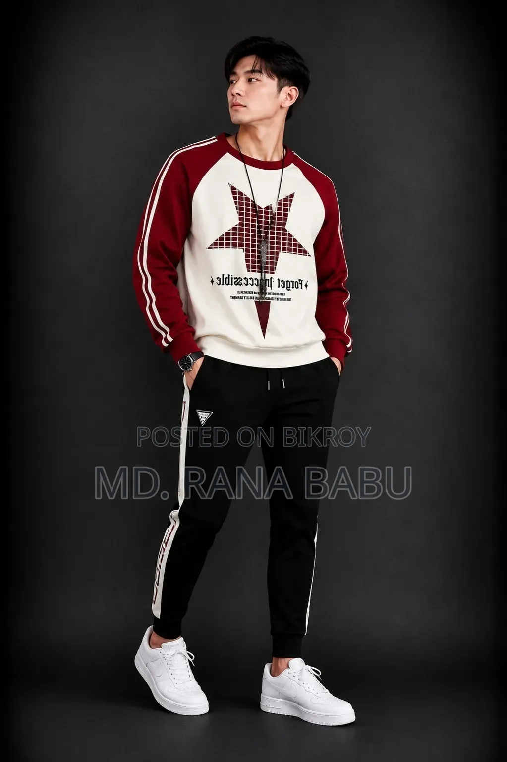 Cotton Full Sleeve T Shirt and Trouser Combo Set