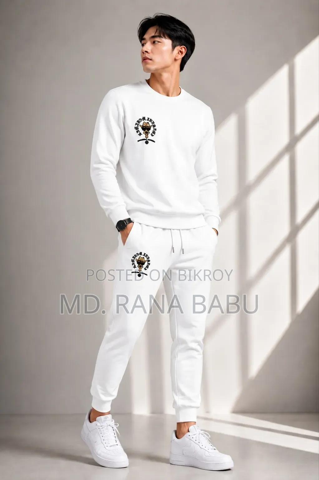 Cotton Full Sleeve T Shirt and Trouser Combo Set
