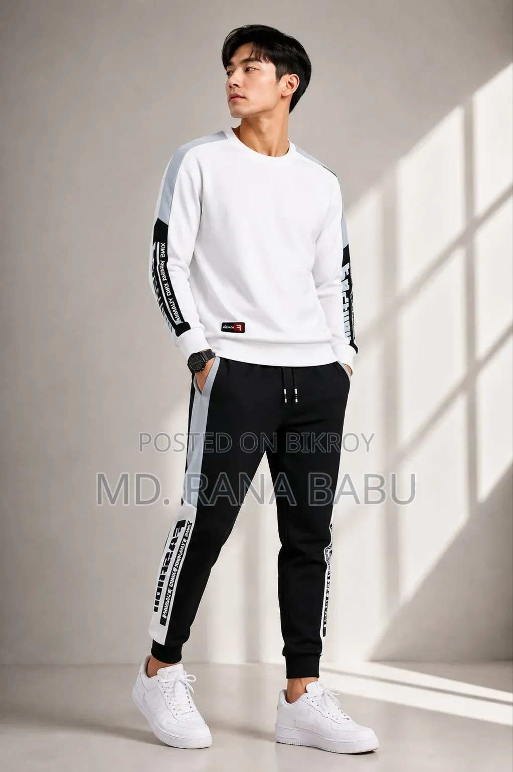 Cotton Full Sleeve T Shirt and Trouser Combo Set
