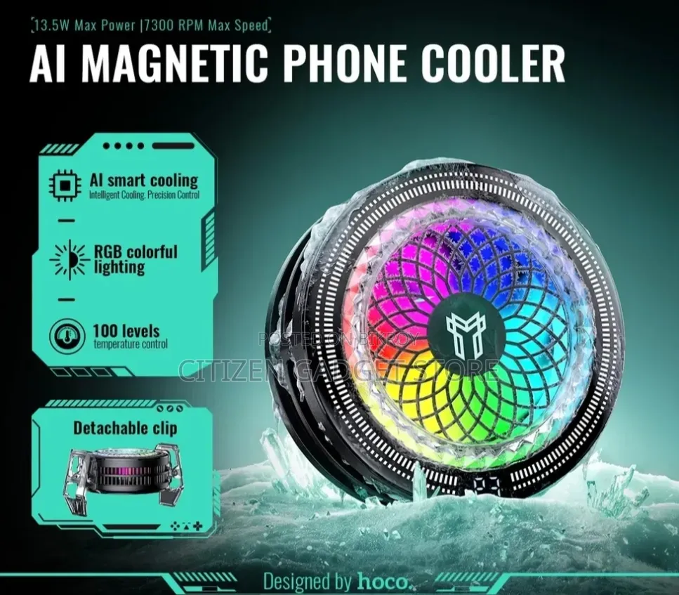 Hoco GA6 Glacier AI Semiconductor Mobile Cooler - Brand New