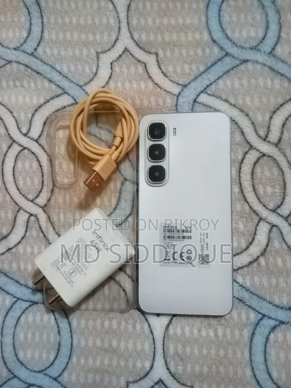 Infinix Hot 60i 256 GB White