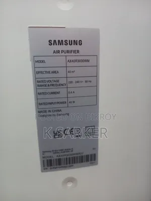 Samsung Air Purifier (Model: AX40R3030WM)