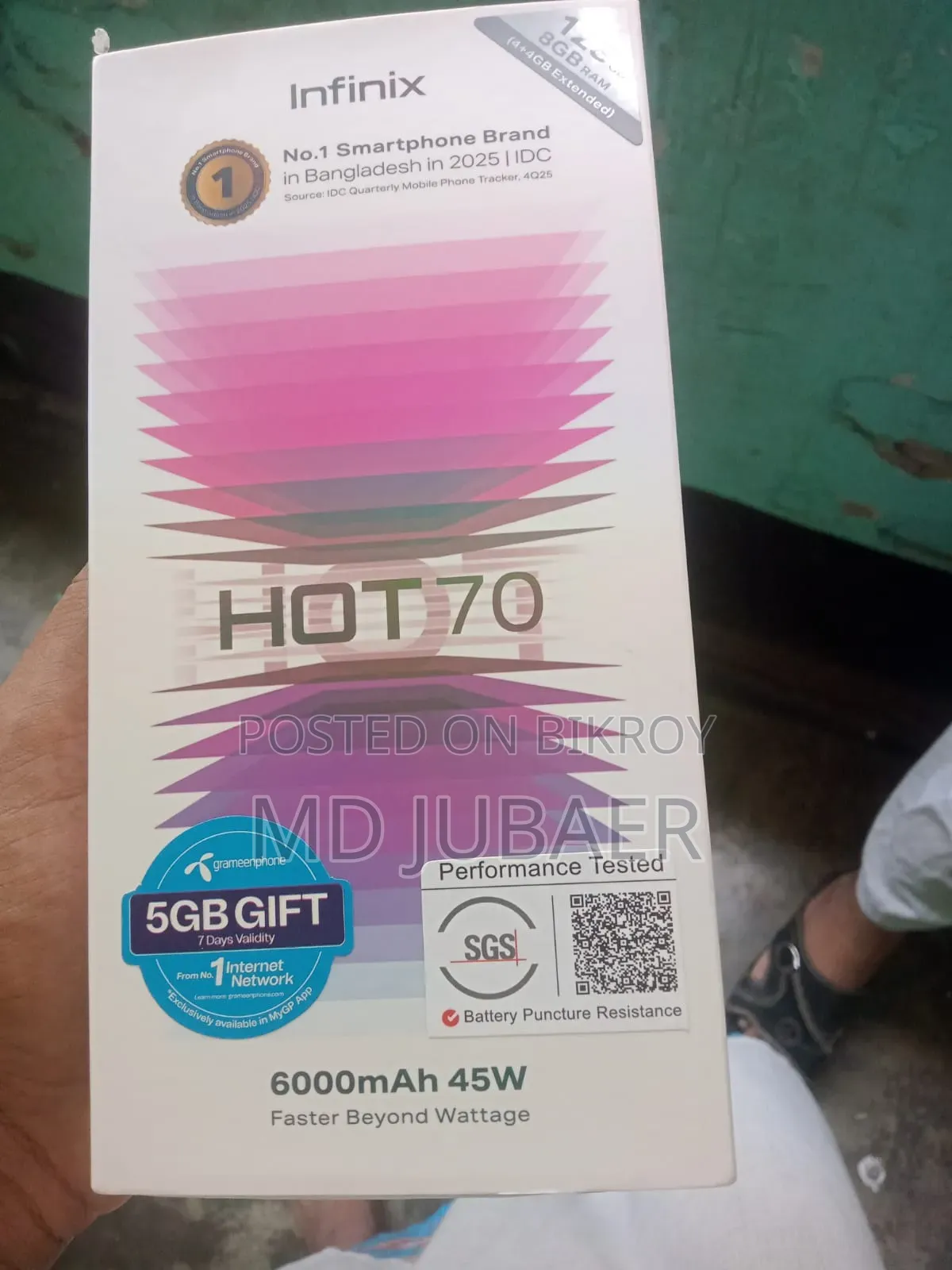 Infinix Hot 70 128 GB White