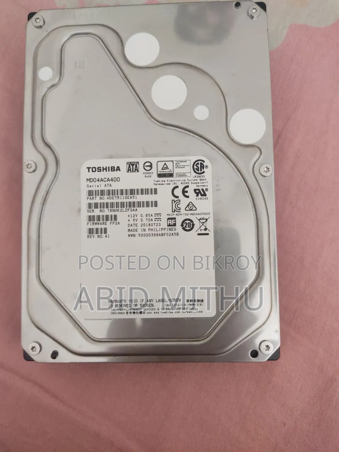 ৪ টিবি তোশিবা হার্ড ডিস্ক