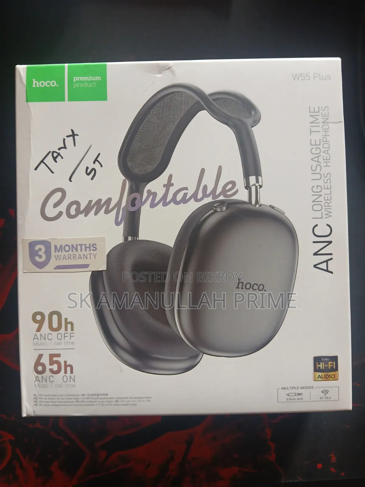 Headphone Wireless With ANC