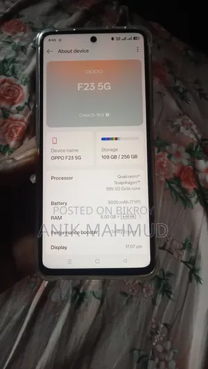 Oppo F23 256 GB Rose Gold