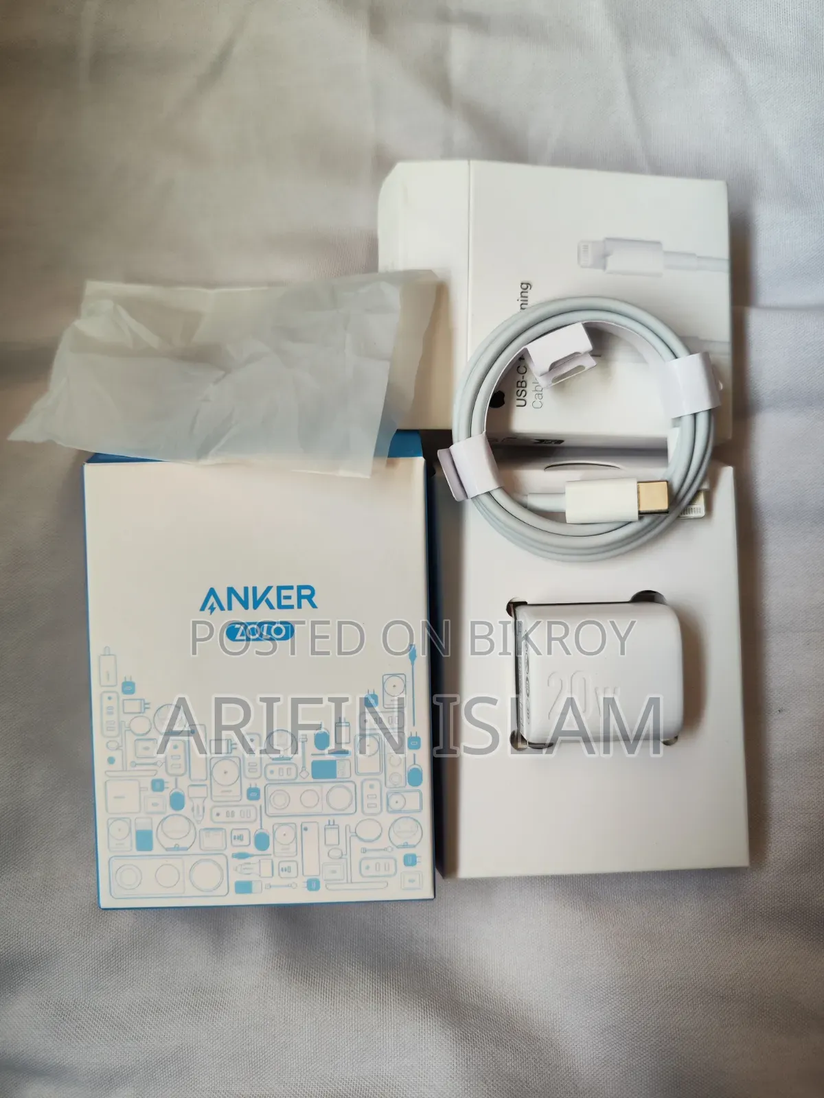 iPhone Charger (Anker Zolo Fast Charging 20W)