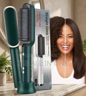 Straight Comb Hair Straightener & Brush (Model: FH909)