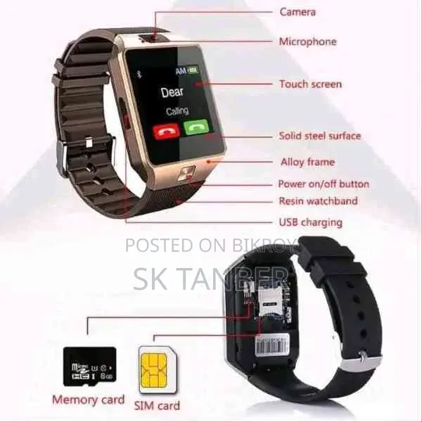 DZ09 SIM Memory Supported Mobile Watch (Original High Quality)