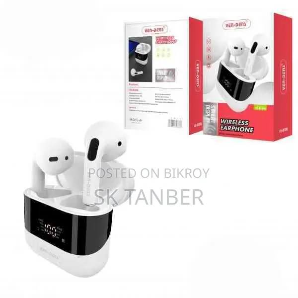 VEN-DENS Wireless Earphone With Smart Display VD BT008