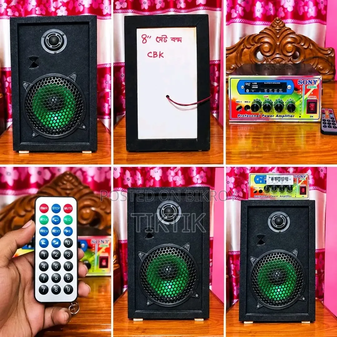 8" Sound Box With Amplifier