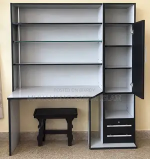 Study Table With Shelf & Drawers