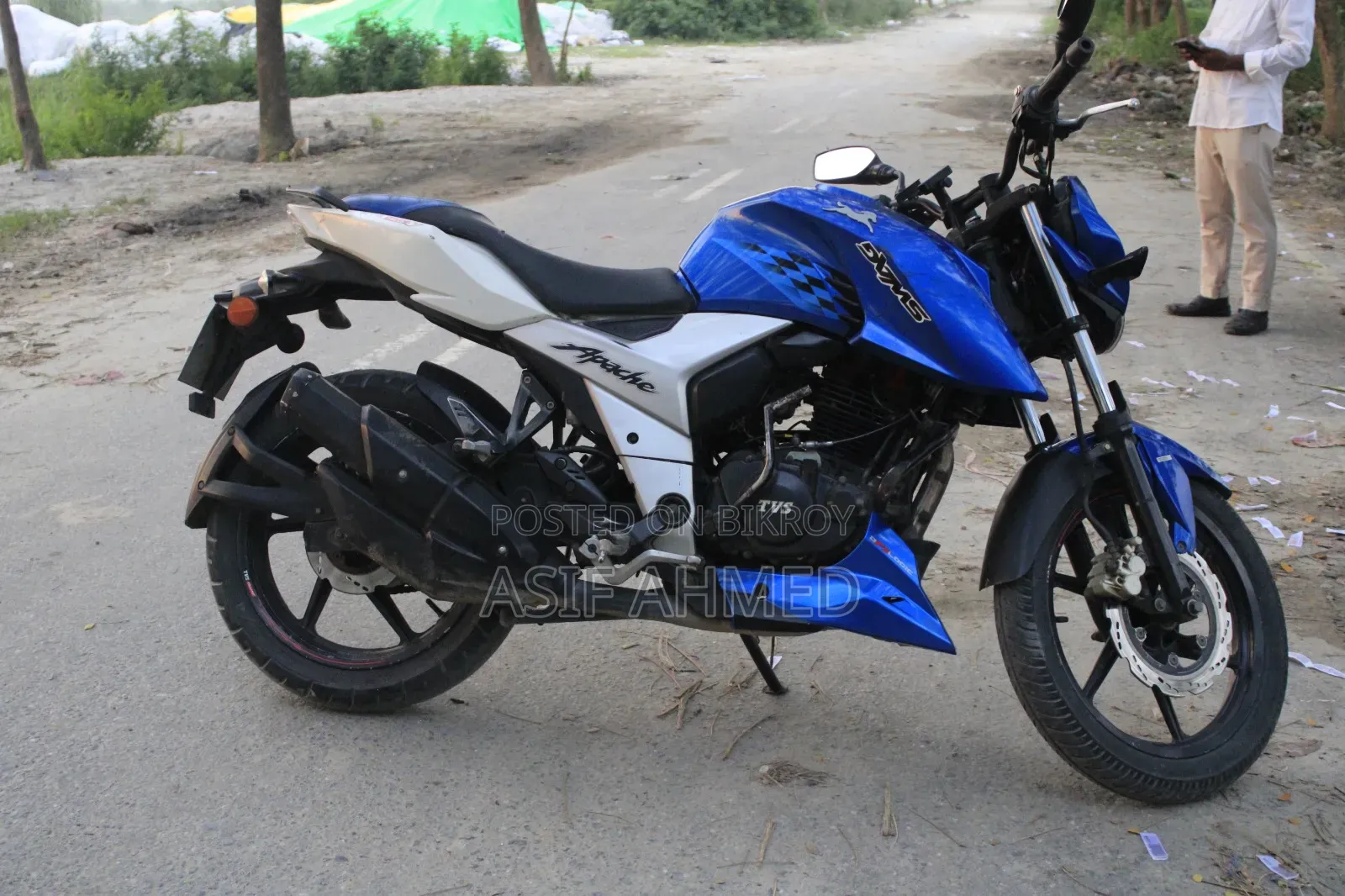 TVS Apache RTR 160 4V 2018 Blue