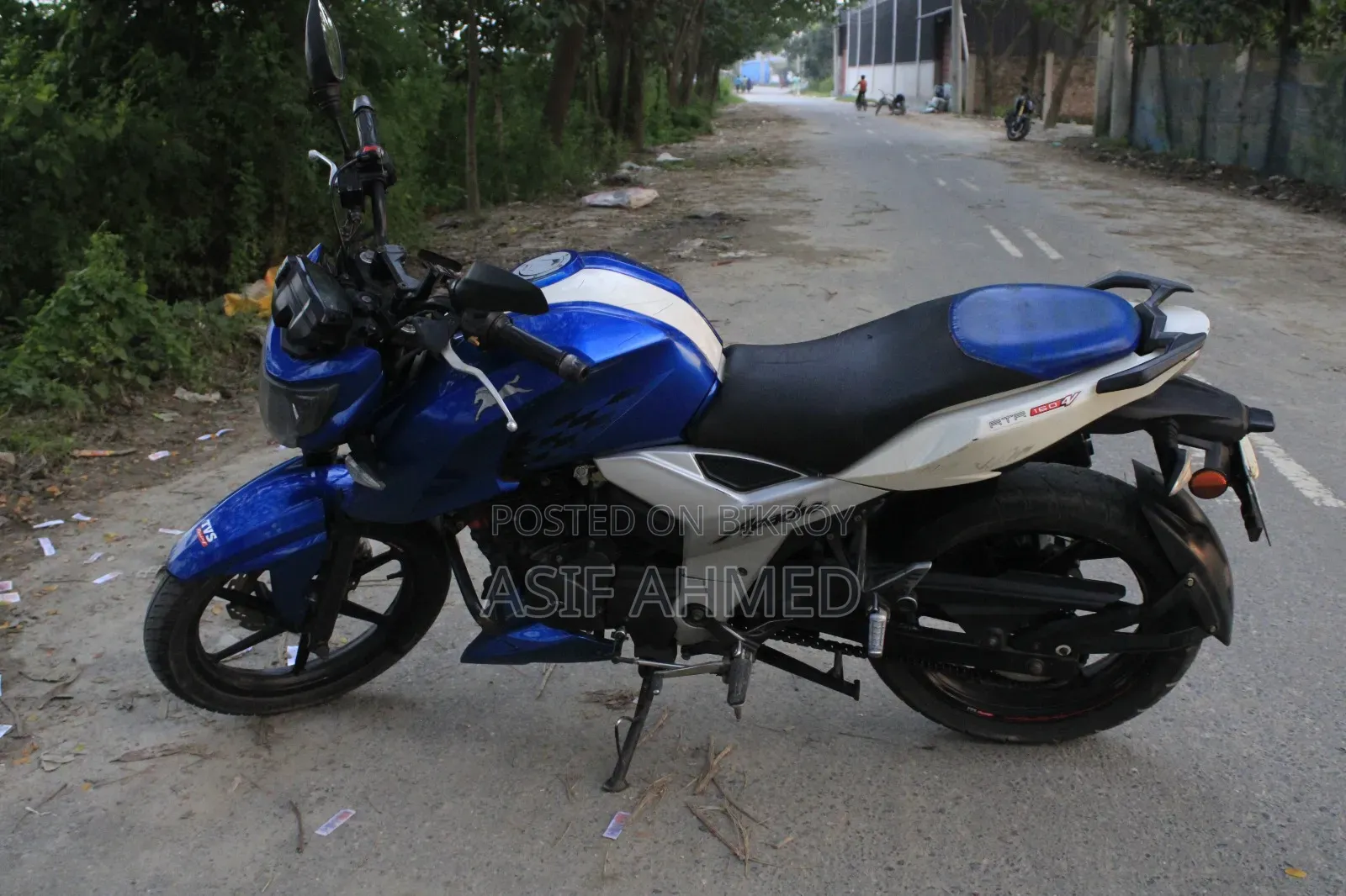 TVS Apache RTR 160 4V 2018 Blue