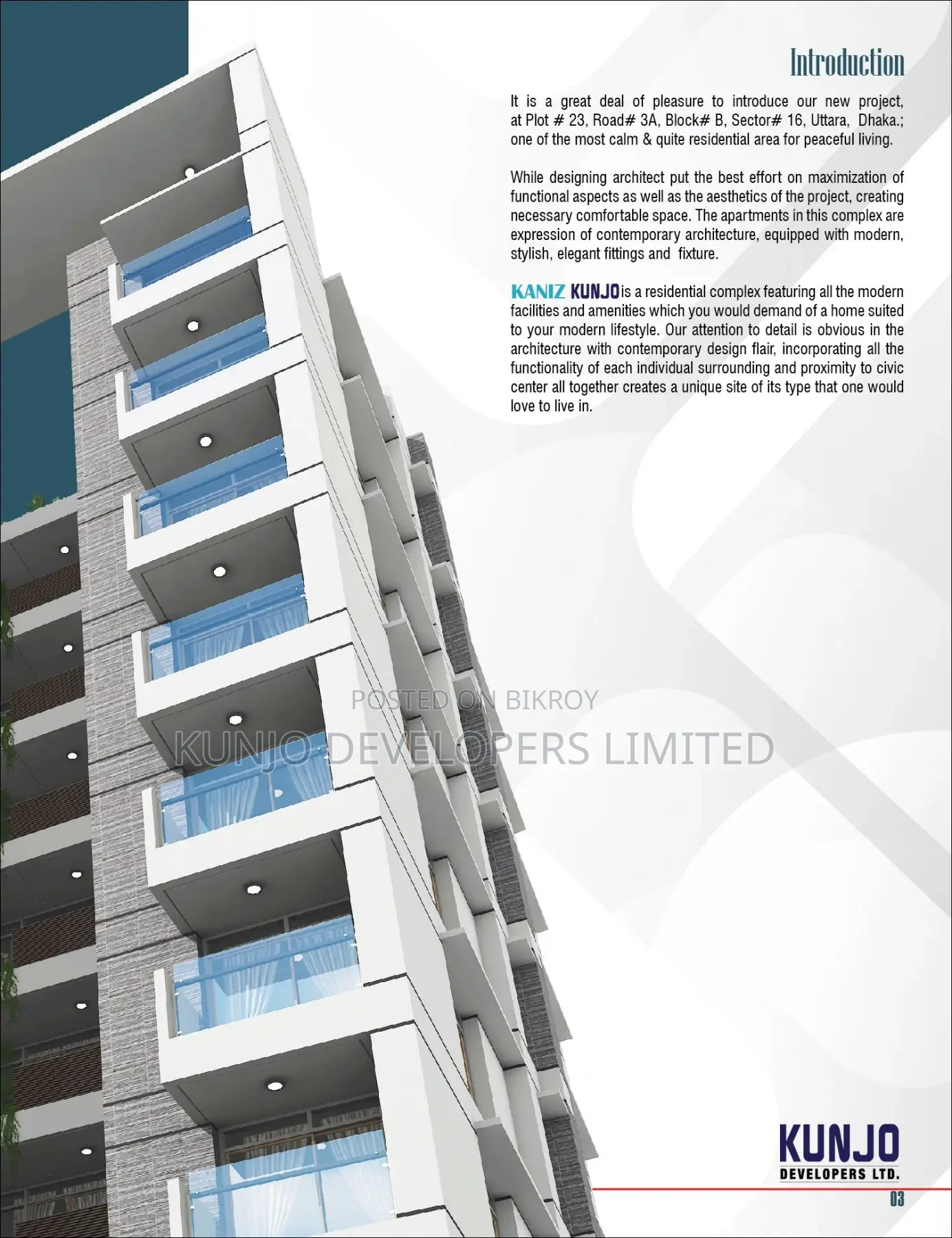 3-Bedroom Apartment in Kunjo Developers, Uttara for sale
