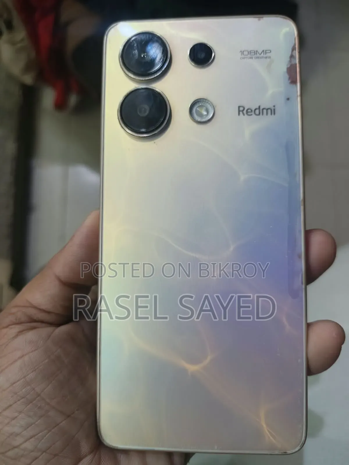 শাওমি রেডমি নোট ১৩ ২৫৬ জিবি গোল্ড