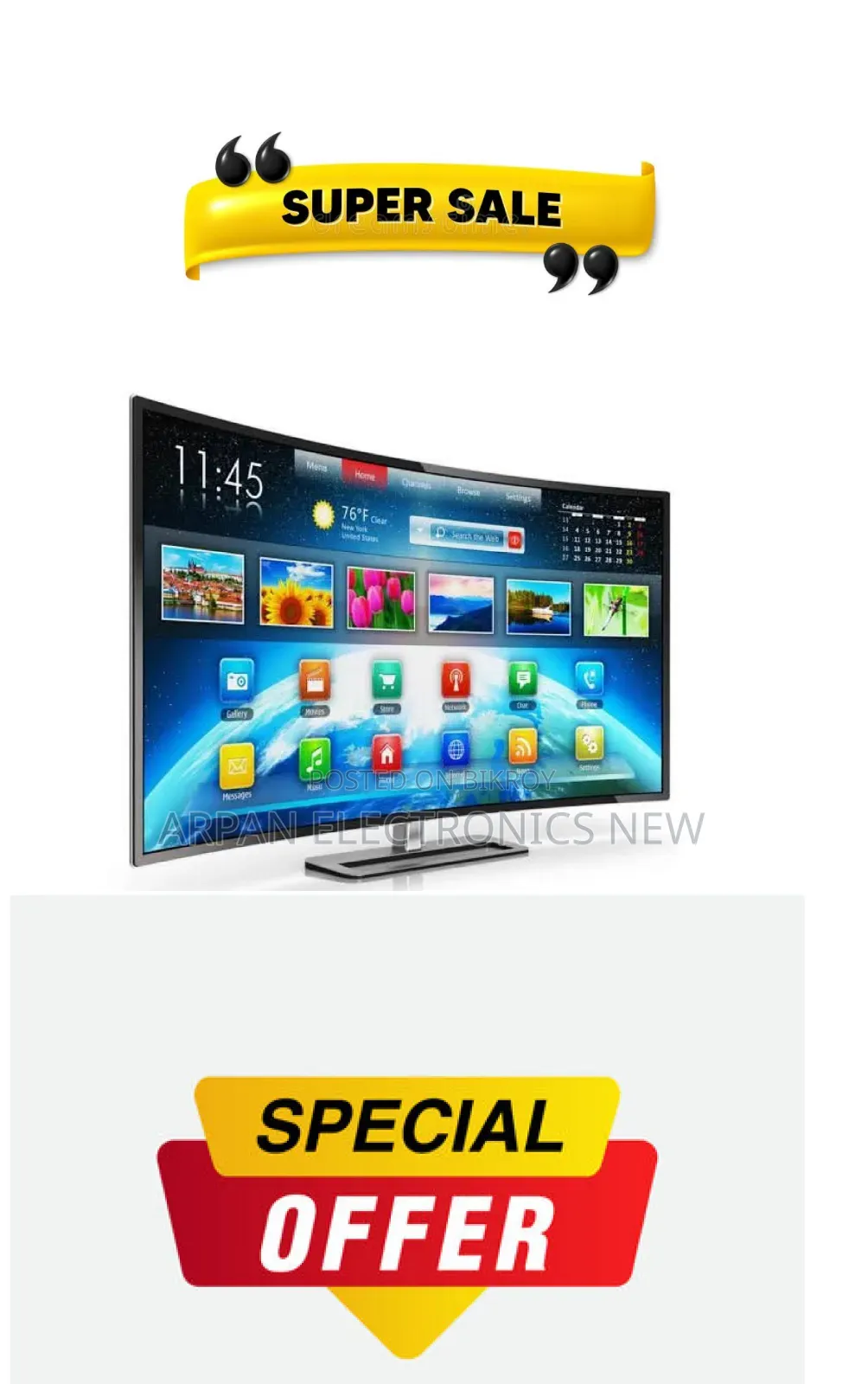 Ultra Hd Sony Plus 32" Smart Android TV
