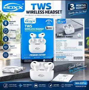 MOXX MA-02Pro TWS Wireless Headset – Premium Edition