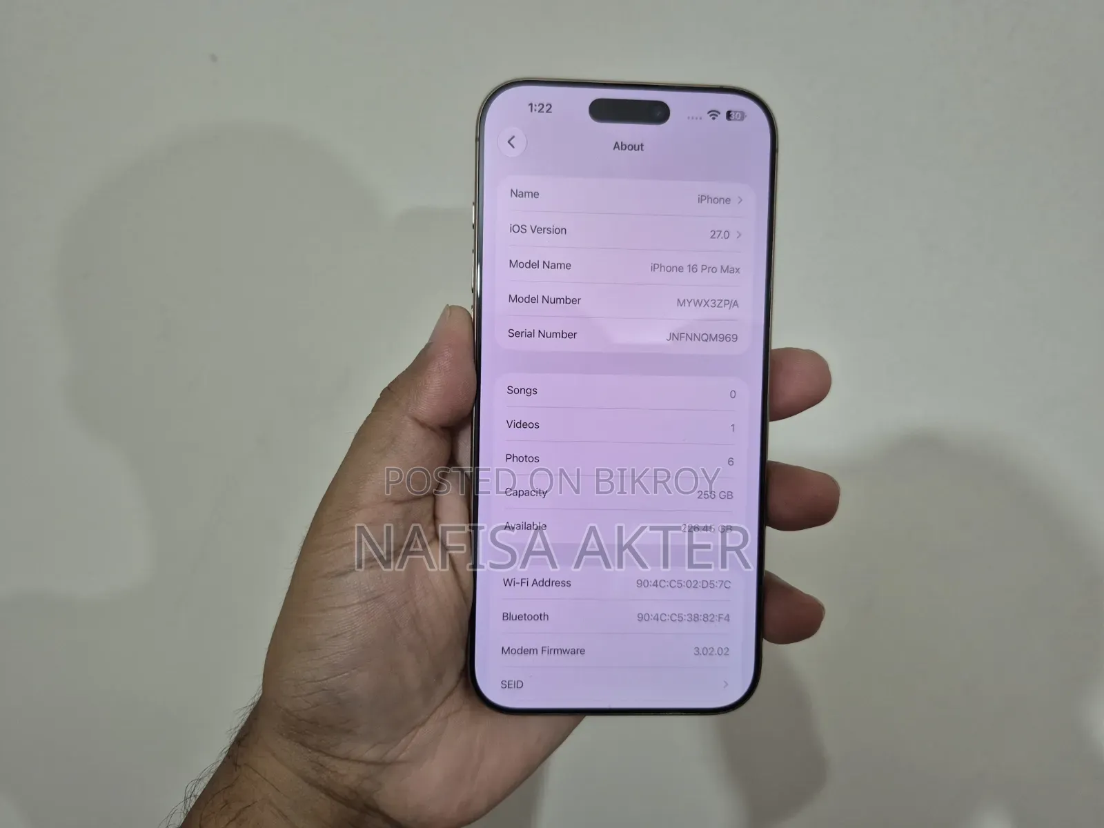 Apple iPhone 16 Pro Max 256 GB Gold