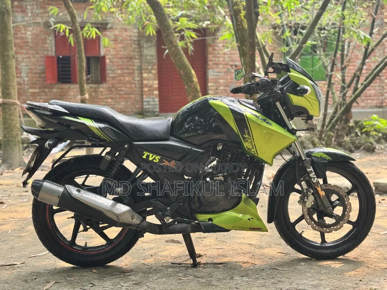 New TVS Apache RTR 160 2V 2015 Green