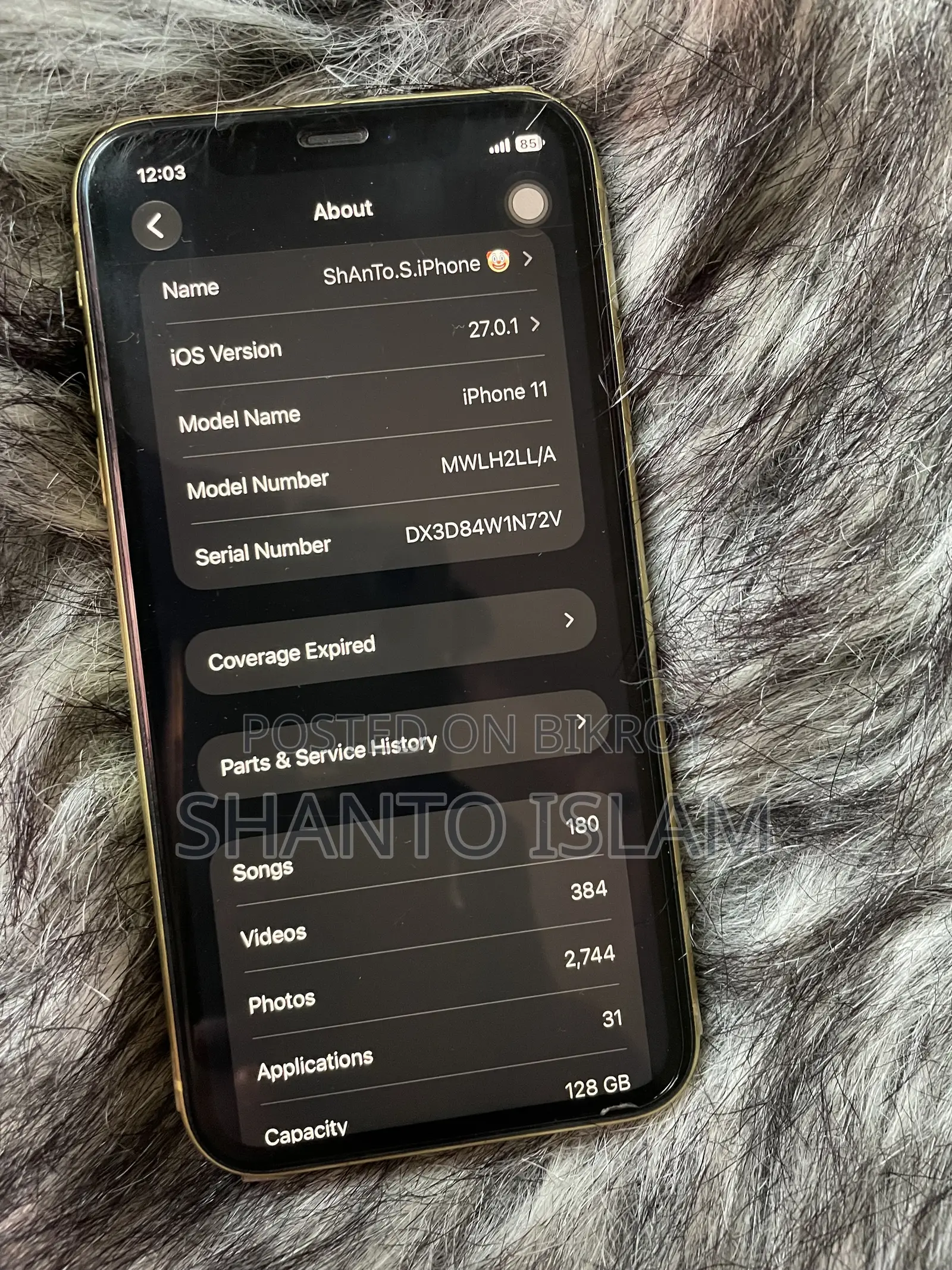 Apple iPhone 11 128 GB Yellow