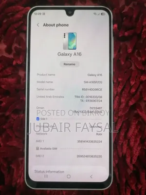 New Samsung Galaxy A16 5G 128 GB White