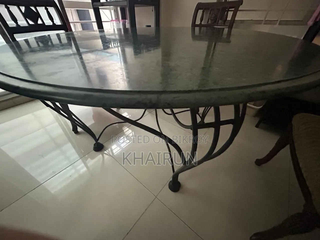 Marble dining table,