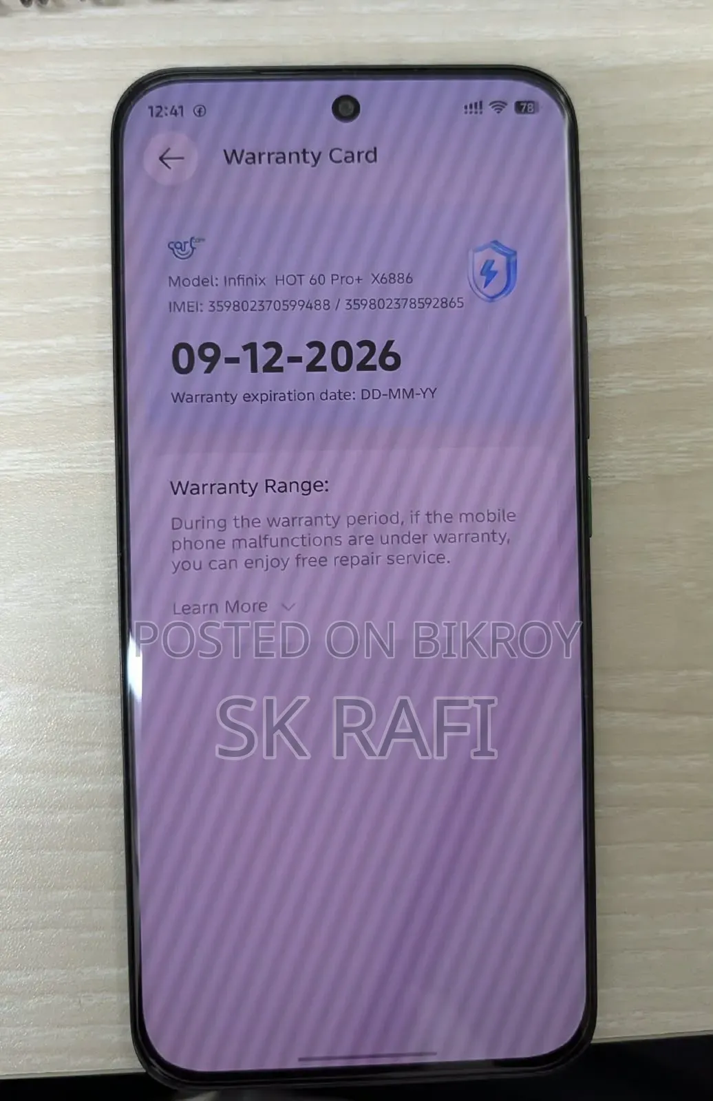 Infinix Hot 60 5G 256 GB Black