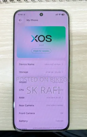 Infinix Hot 60 5G 256 GB Black