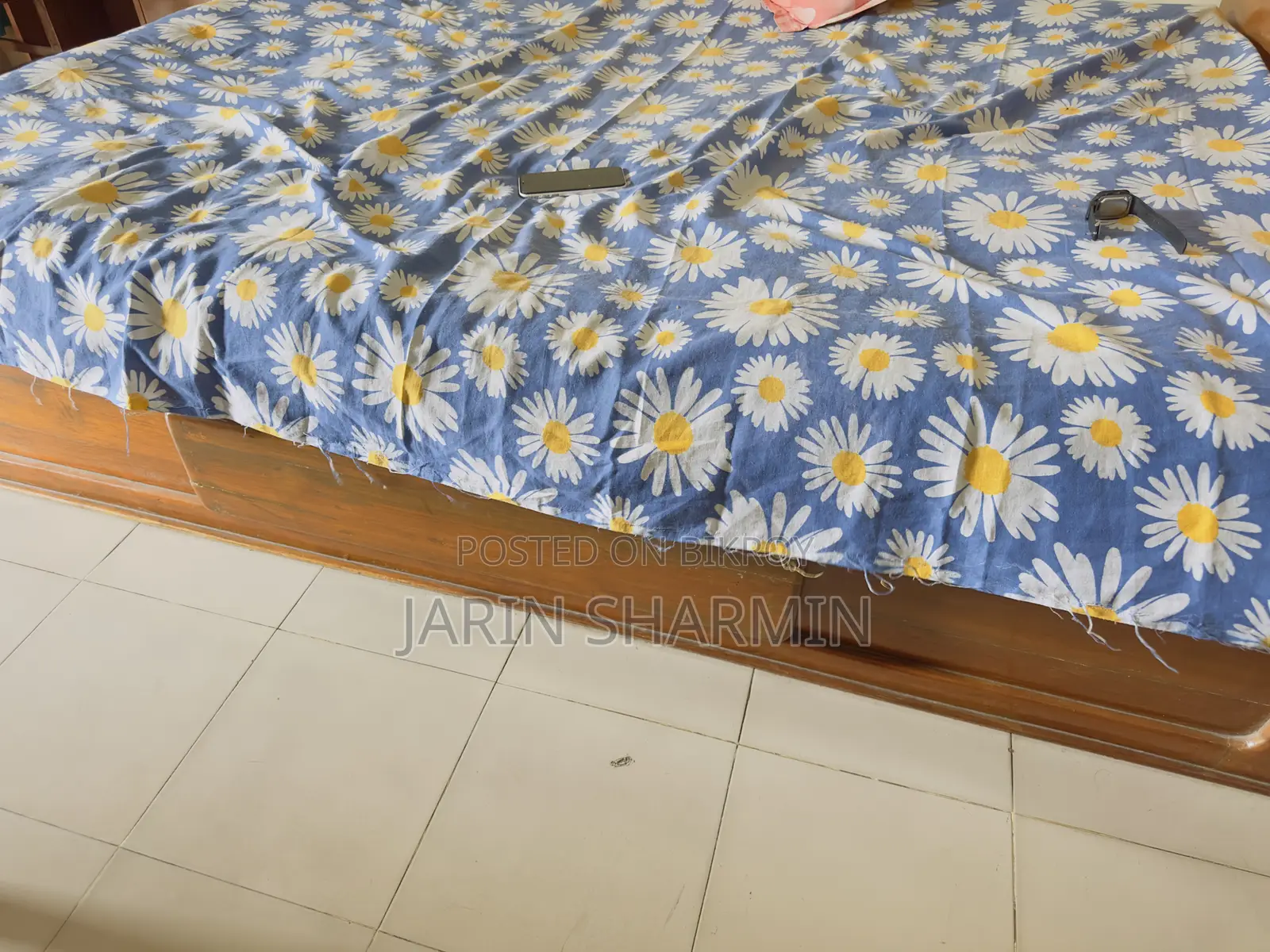 Teak Wood Bed (Segun Kather Khat)