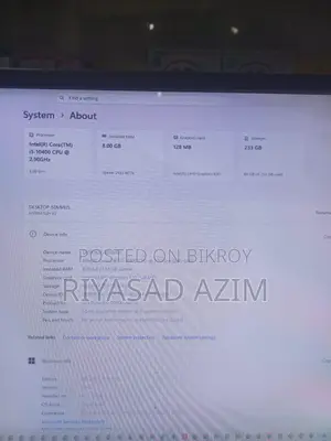 ডেস্কটপ কম্পিউটার ৮জিবি ইন্টেল কোর আই৫ এসএসডি ২৫৬জিবি