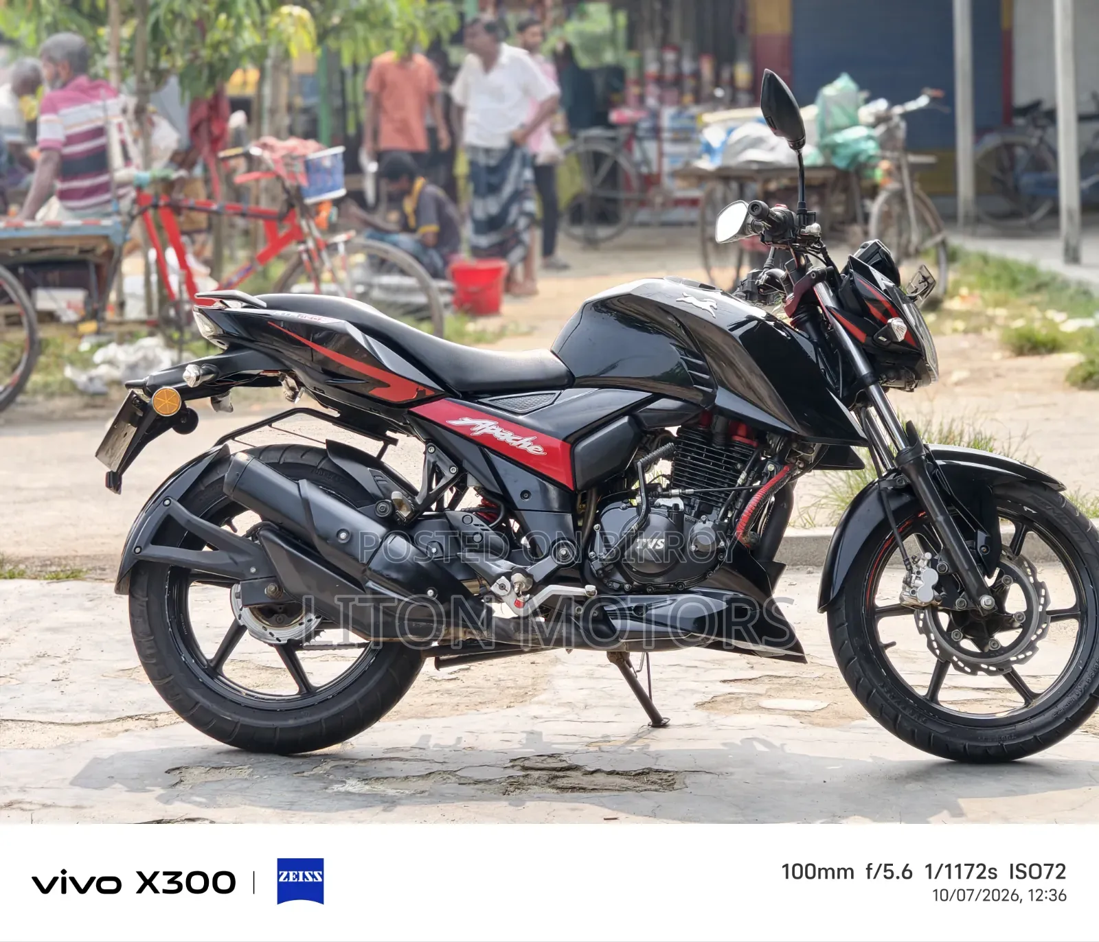 TVS Apache RTR 160 4V 2020 Black