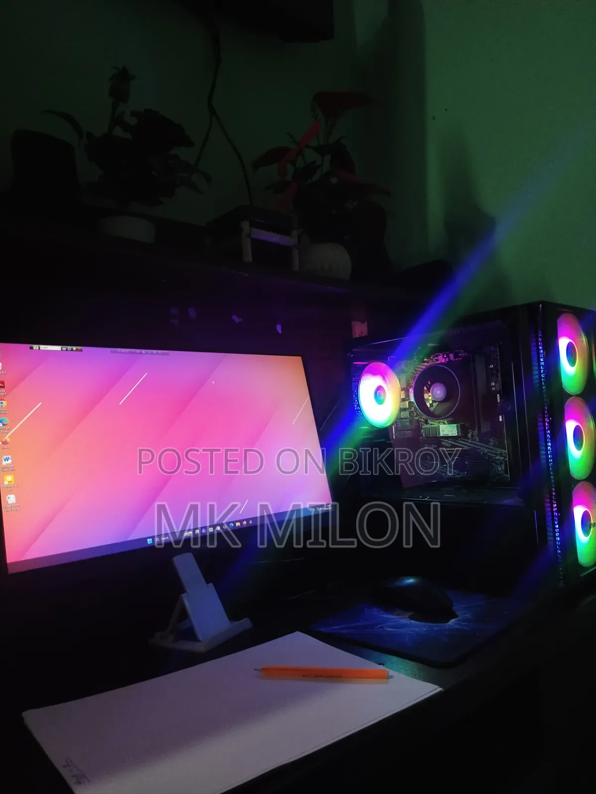 Desktop Computer MSI Model 16GB AMD Ryzen 5 SSD 256GB