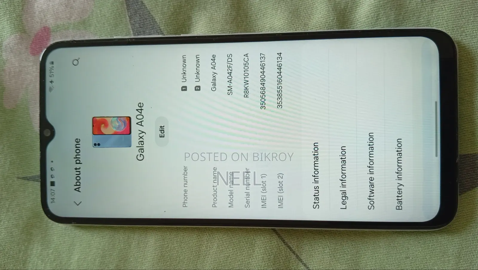 Samsung Galaxy A04e 32 GB Silver