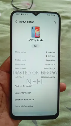 Samsung Galaxy A04e 32 GB Silver