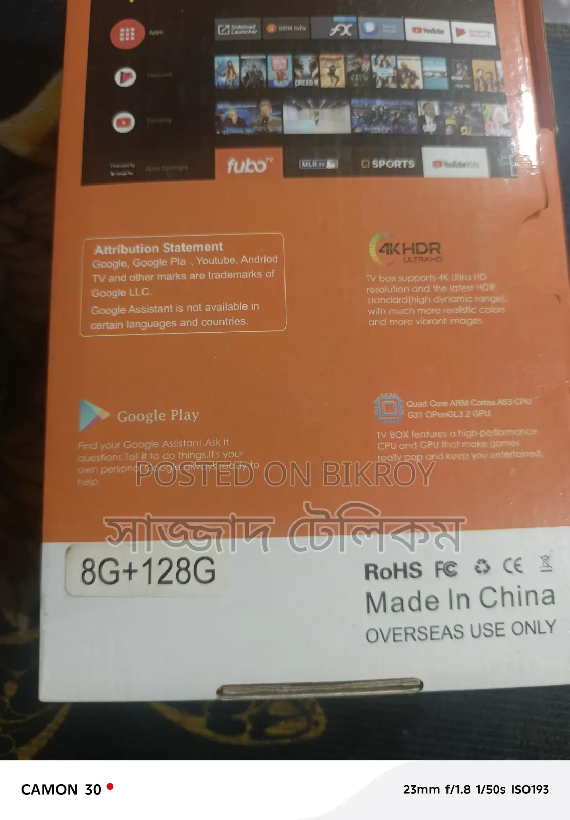 Smart TV Card Tx10 Pro 8/128gb